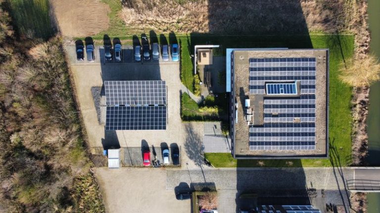 bovenaanzicht solar carport